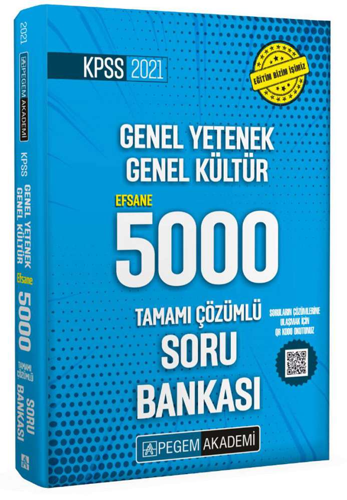 2021 KPSS Genel Yetenek Genel Kültür Efsane 5000 Soru Bankası