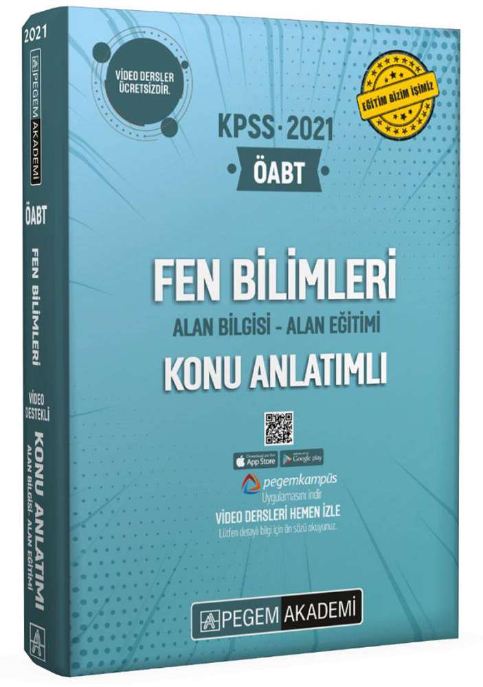 2021 KPSS ÖABT Fen Bilimleri Fen ve Teknoloji Video Destekli Konu Anlatımlı Modüler Set - 4 Kitap