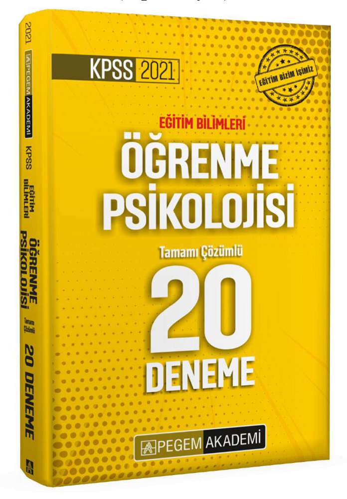2021 KPSS Eğitim Bilimleri Öğrenme Psikolojisi Tamamı Çözümlü 20 Deneme