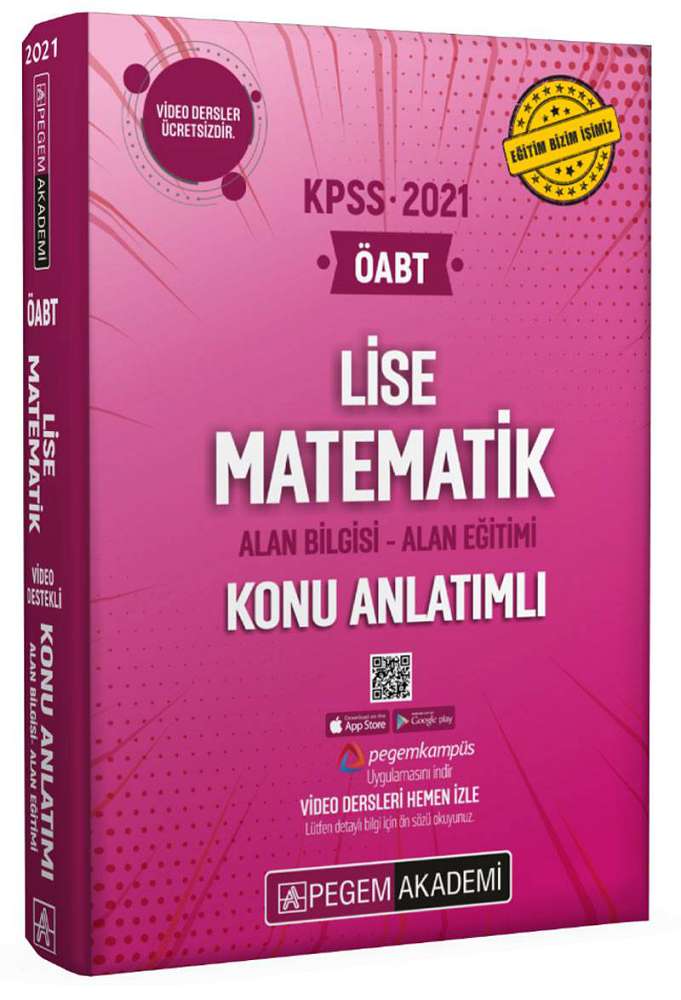 2021 KPSS ÖABT Lise Matematik Video Destekli Konu Anlatımlı