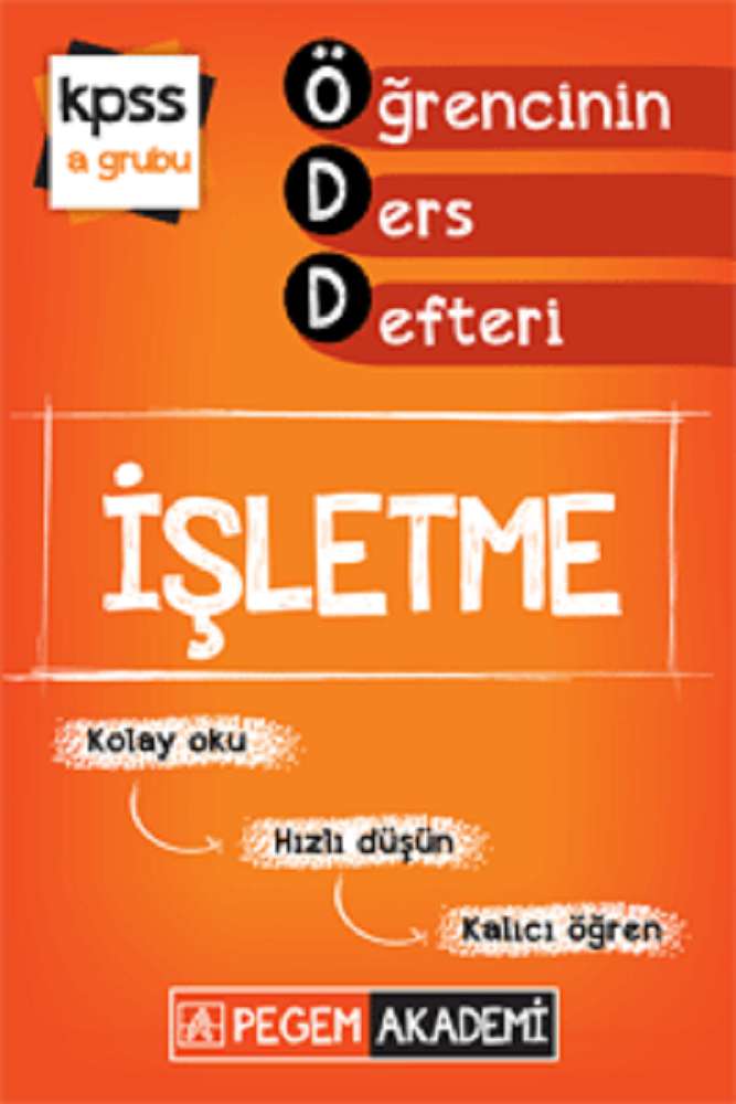 KPSS İşletme Öğrencinin Ders Defteri 2015