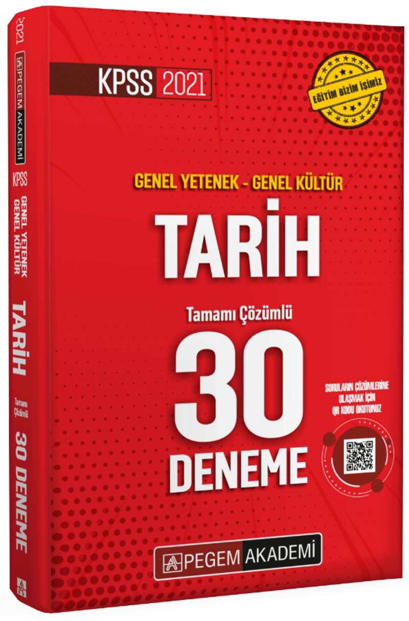 2021 KPSS Genel Yetenek - Genel Kültür Tarih 30 Deneme
