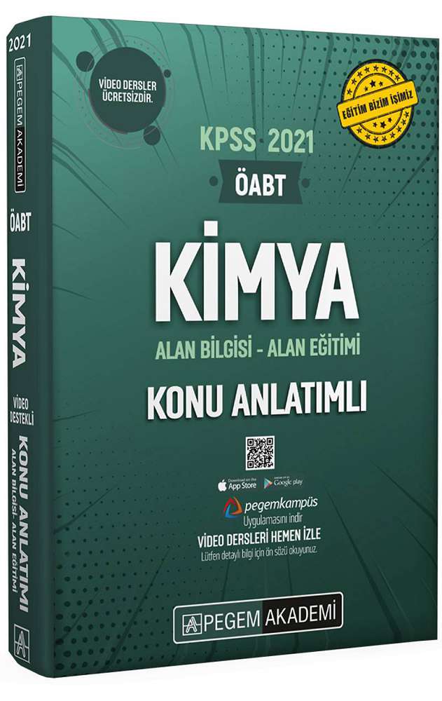 2021 KPSS ÖABT Kimya Video Destekli Konu Anlatımlı