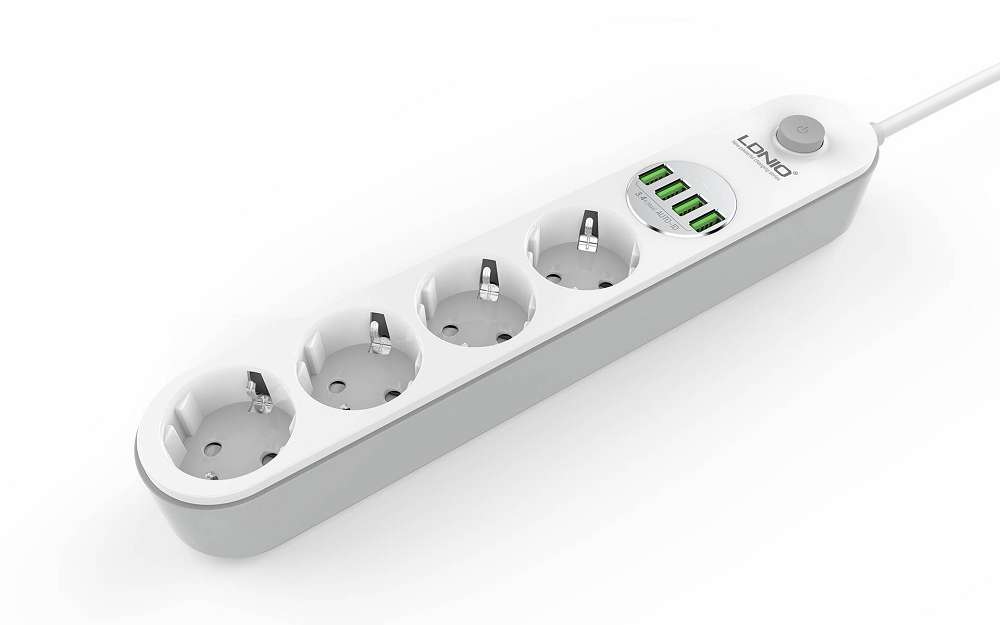 Ldnio 4 Usb + 4 Lü Akım Korumalı Priz Se4432