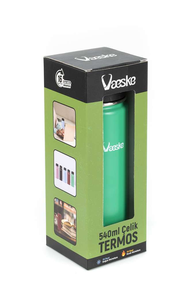 Vaeske Çelik Termos 540Ml Yeşil